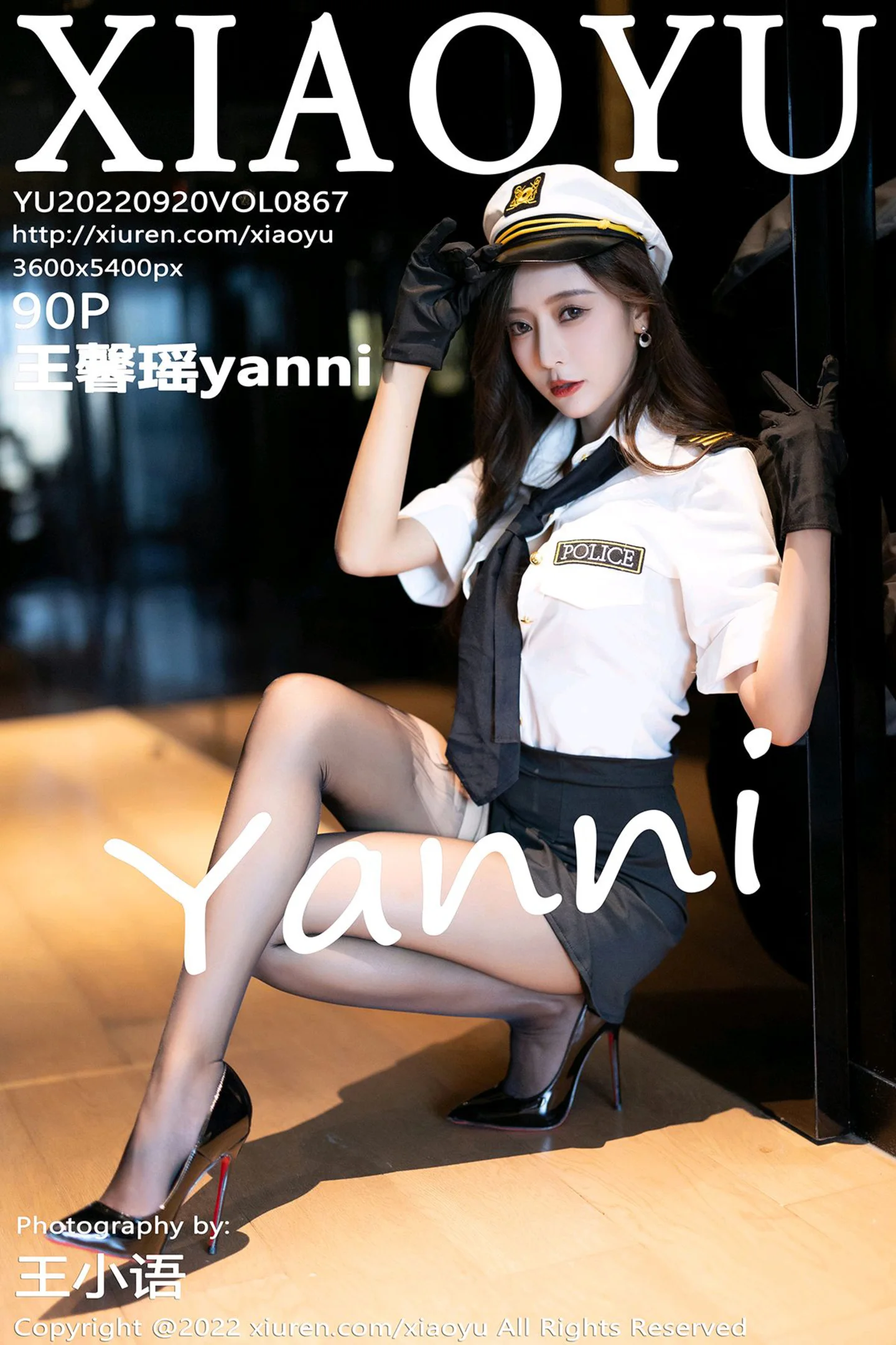 [XiaoYu画语界]Vol.867_女神王馨瑶yanni韩国女警官制服露蕾丝内衣配破烂黑丝诱惑写真90P-秀人网 - XiuRen.Space
